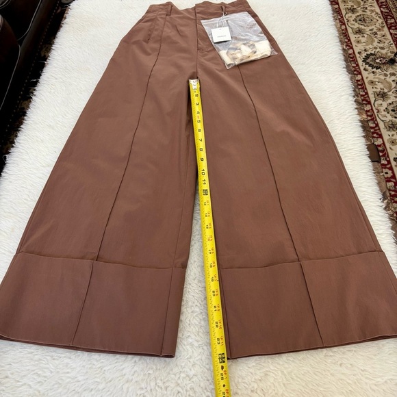 Murua Japan Elegant Brown Wide-Leg Pants size 1 Small - Picture 2 of 16